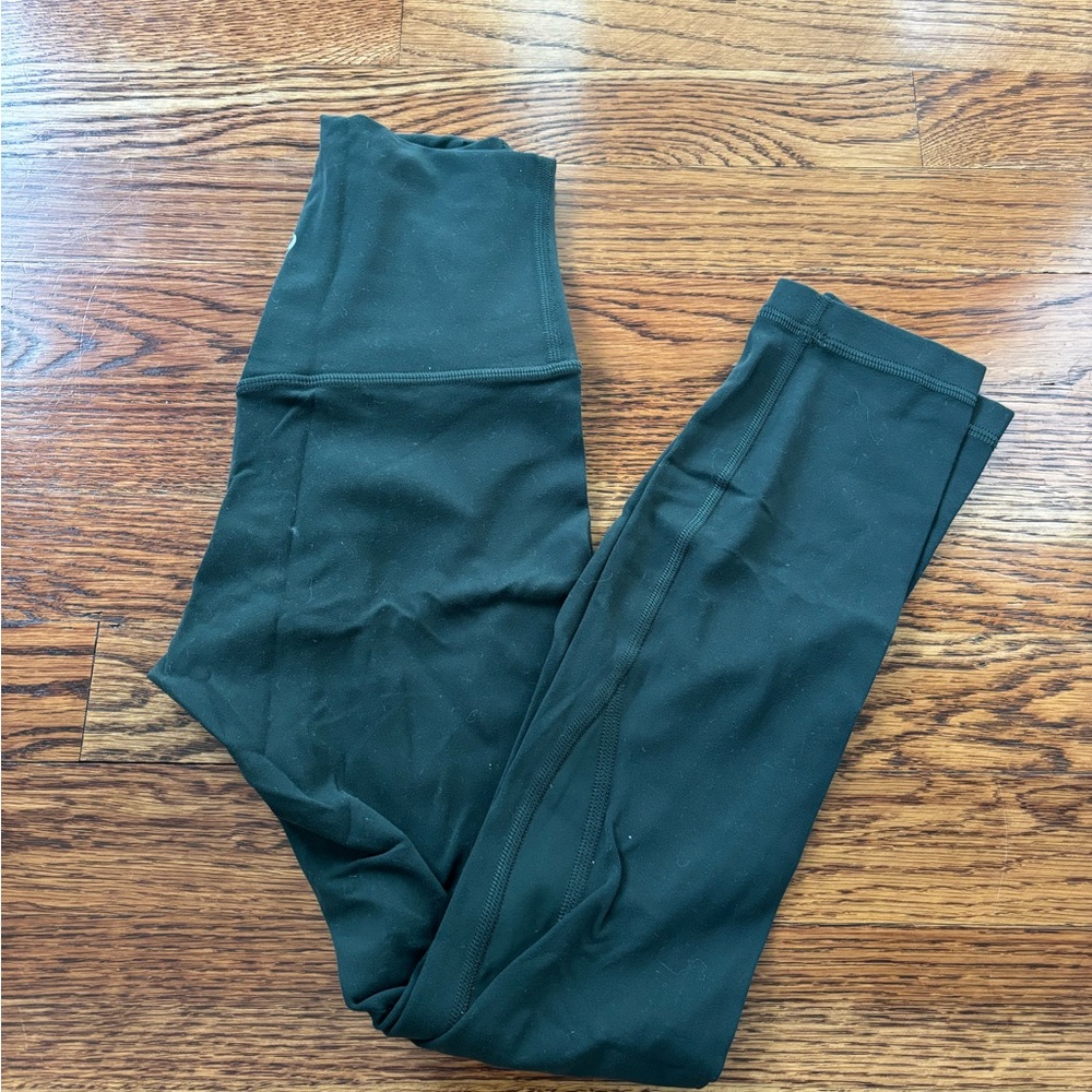 Lululemon align size 0 Dark Green Leggings, perfect condition!